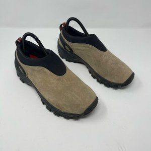 Merrell Women’s Satellite Moc Classic Taupe Suede Hiking Loafers Size 8